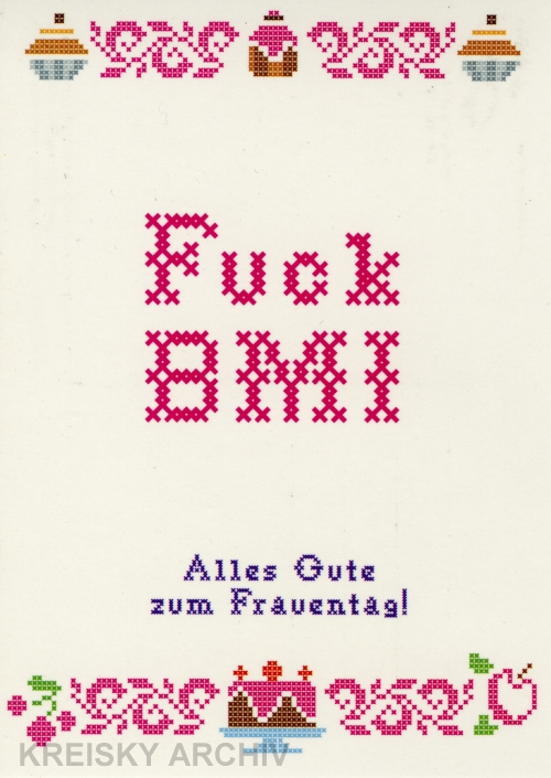 Postkarte Wiener grüne Frauen 2010