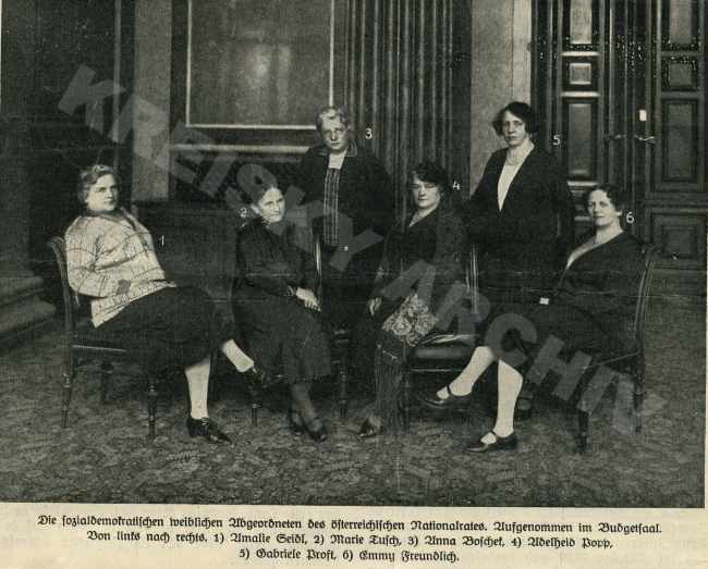 Weibliche Nationalratsabgeordnete 1927