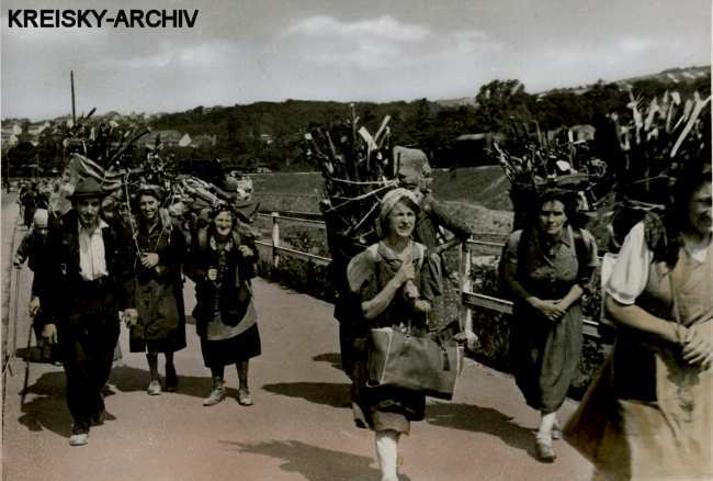 Holzsammlerinnen 1945