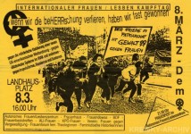 Plakat des Frauen/Lesbenzentrums Innsbruck 1991