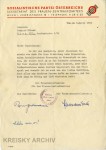 Dankbrief 1952 